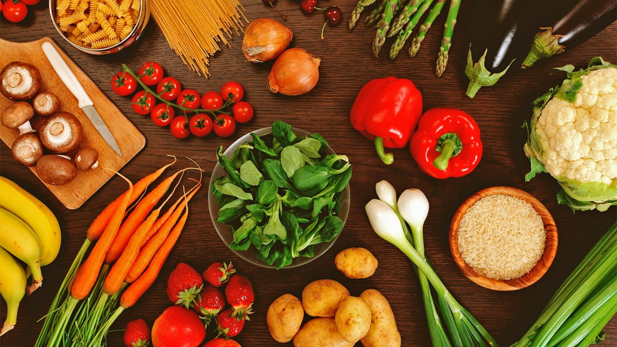 A person planning their healthy meals.